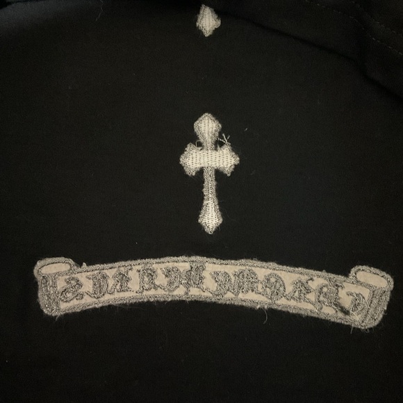Chrome Hearts Black Tee with White Graphic Vintage Cross - Picture 7 of 11